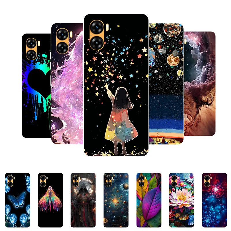 

Case For Umidigi G3 Plus Cover Umidigi G3 Case Silicone Soft Fashion Girl Flower Back Cover for Umidigi G3 Max G 3+ Phone Case