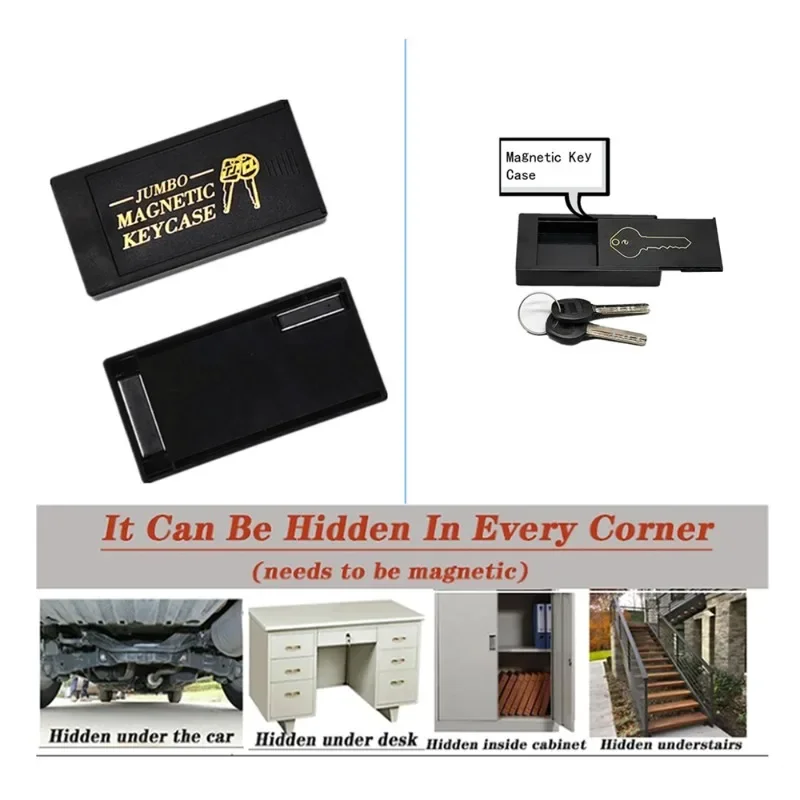 Durable  Magnetic Key Holder for Car Home Office Strong Magnet Key Hider Never Get Locked out
