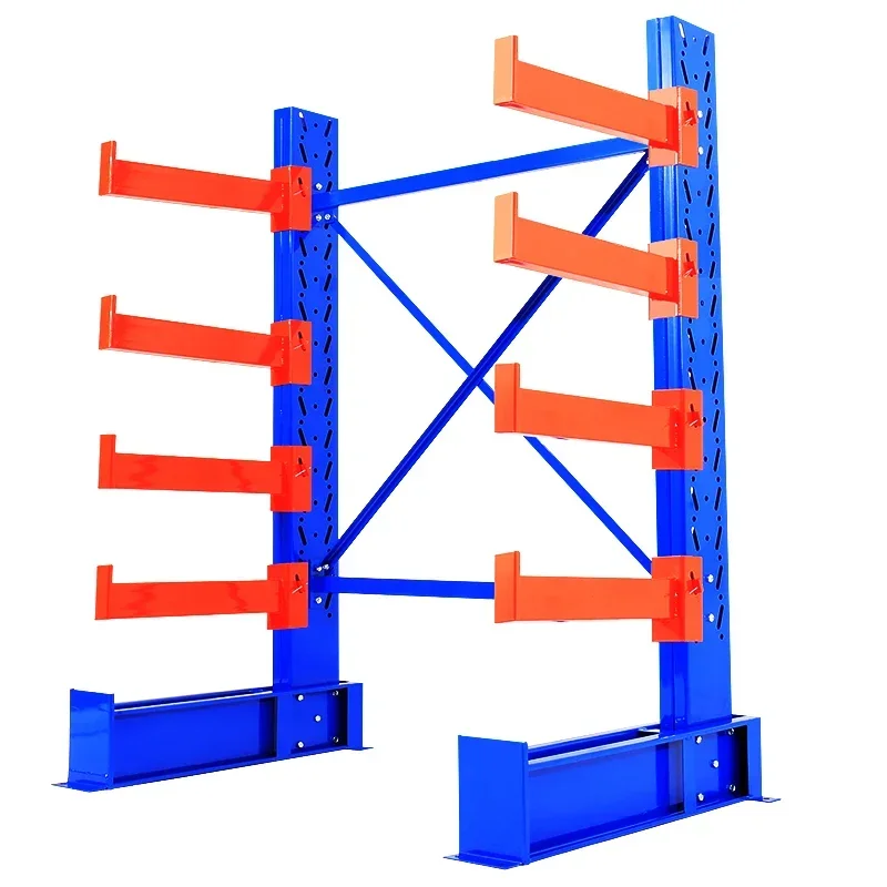 RapIndustry-Étagères Métalliques en Fer pour Entrepôt, Racks de Stockage en Porte-à-faux T1, IMAGE de Sécurité