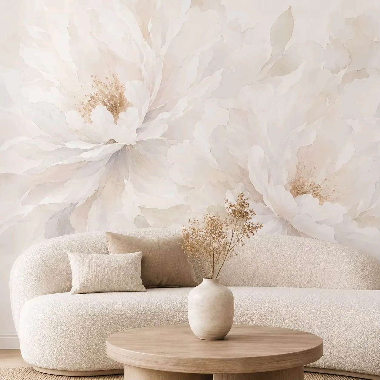 Customization White flower painting Vintage rose Wallpaper for Bedroom living room background wall decoration 3d wallpaper