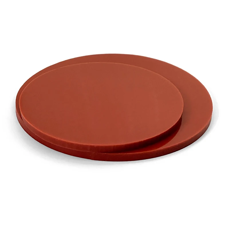 Thick 1mm-2mm Food Safe Red Round Silicone Sealing flat Pad High Temperature Washer Diameter 4 10 15 18 20 25 35 40 45 50mm