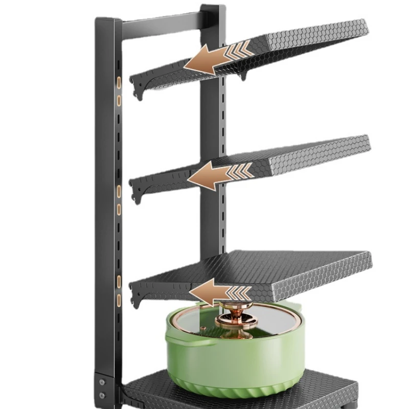 

Кухонный многоярусный стеллаж для хранения, домашний многофункциональный шкаф для раковины, кастрюль, плиты, многоярусный стеллаж для хранения