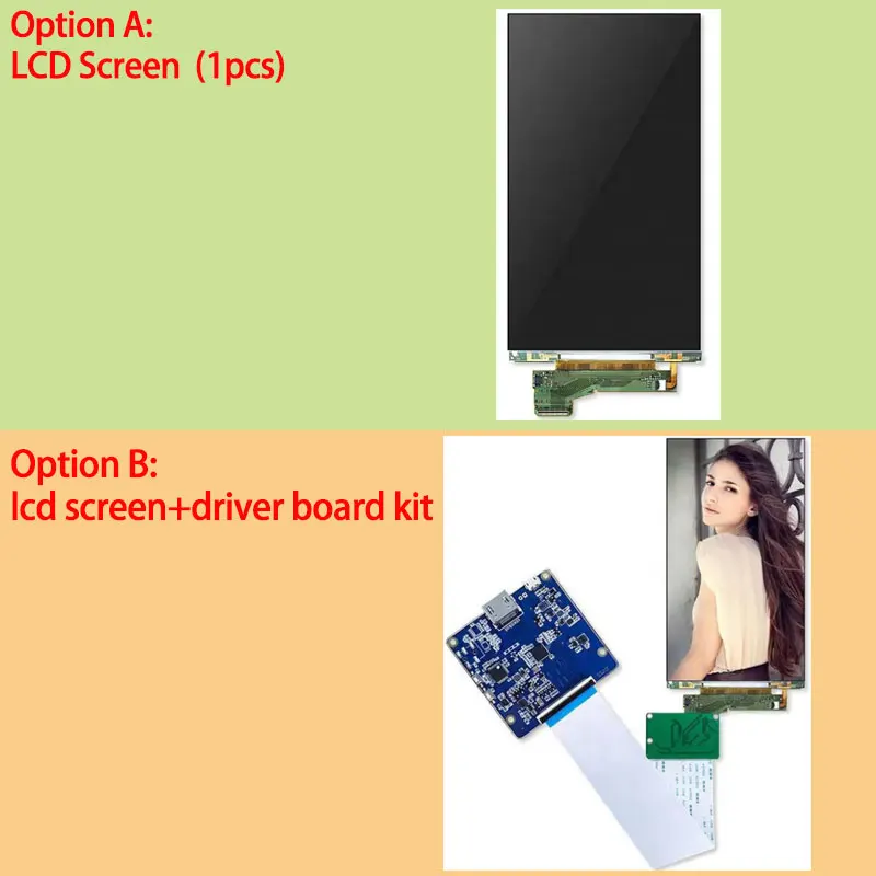 5.5 inch 4k LCD Display Screen UHD 3840X2160 Panel for Wanhao Duplicator 7 SLA 3D Printer  MIPI Controller Driver Board