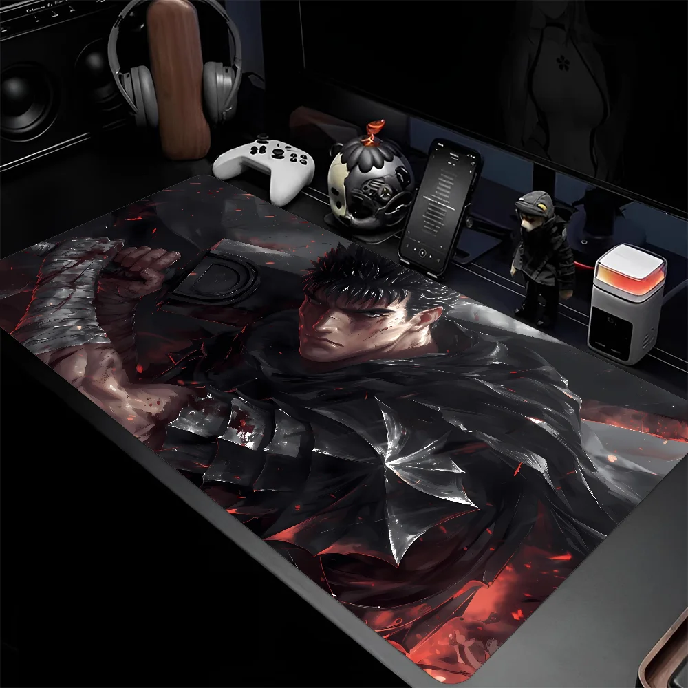 Berserk Anime Mousepad Large Gaming Mouse Pad LockEdge Thickened Computer Keyboard Table Desk Mat