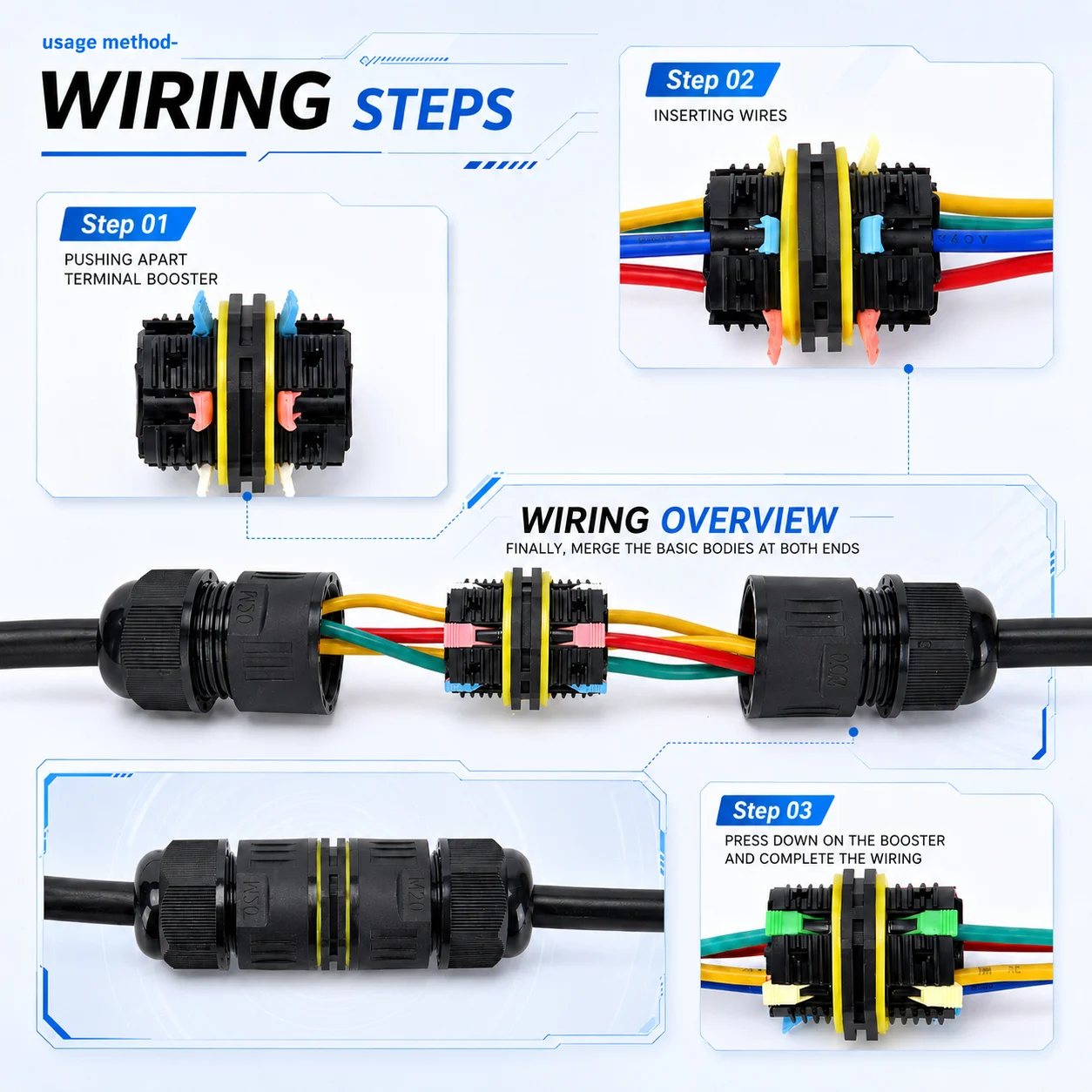 5PCS IP68 Waterproof Quick Wir - Push Fit Connector recension och pris