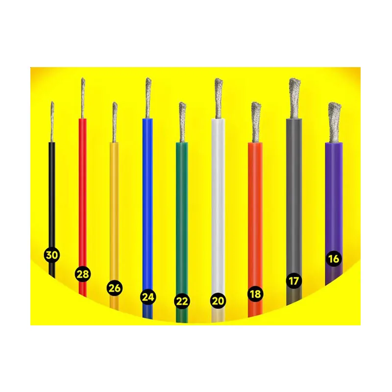 Electronic Wire Tinned Copper PVC Insulated Cable 16/18/20/22/24/26/28AWG Electrical PCB jumper wire with Heat Shrink Tubing