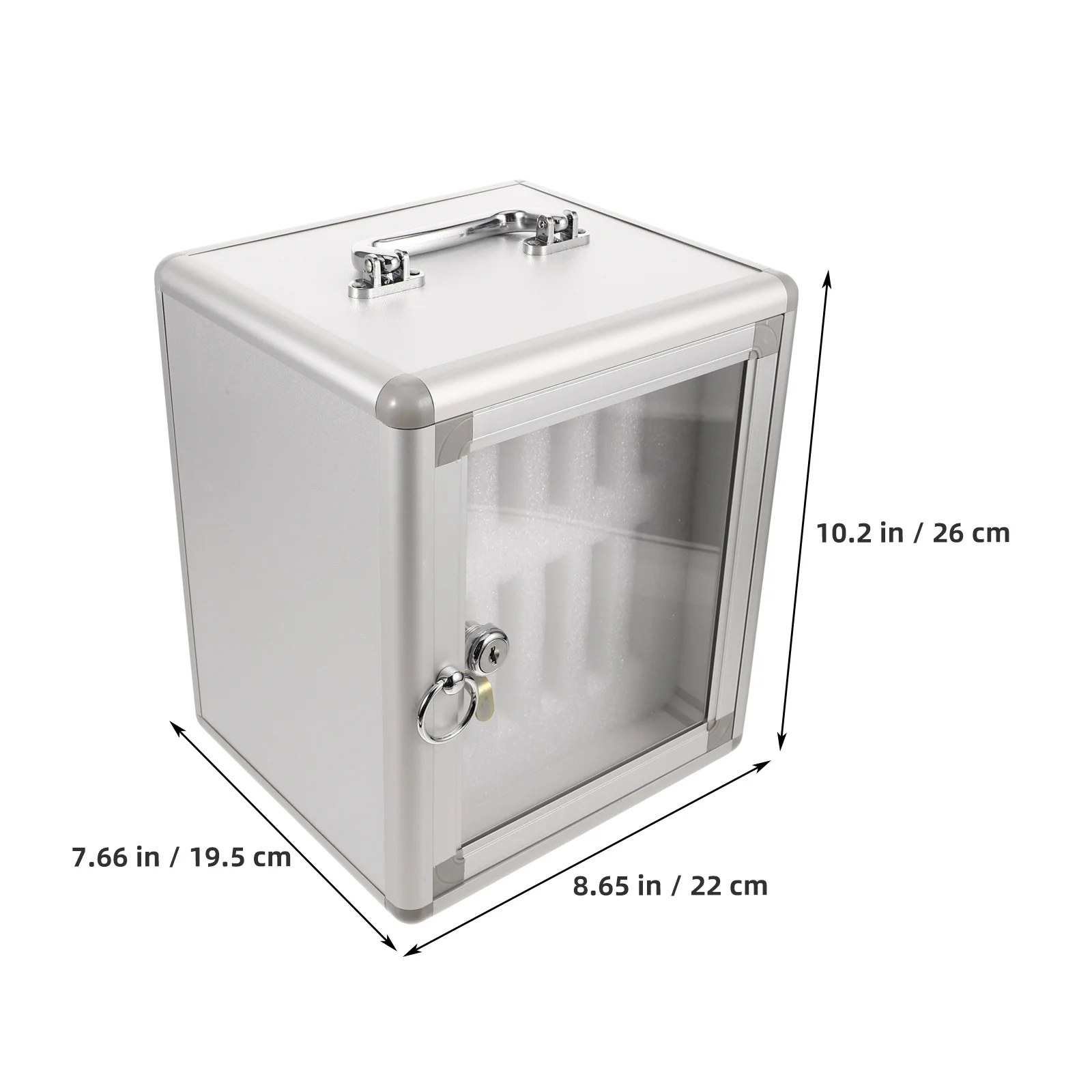 Mobile Phone Storage Locker Cabinet Lockable Wall Mount Cell Phone Holder Box Secure Multi-Slot Organizer Cellphone Storage Box