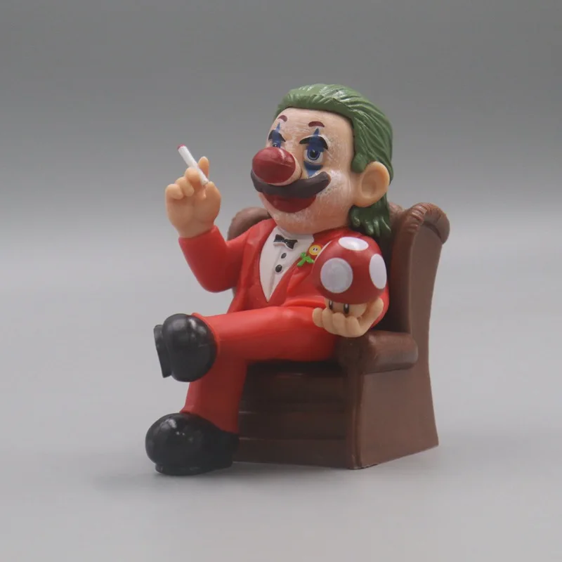 New Cosplay The Godfather The Joker With Chair Action Figure Toys Collection Movie Model PVC Doll Desktop Ornament - view 4