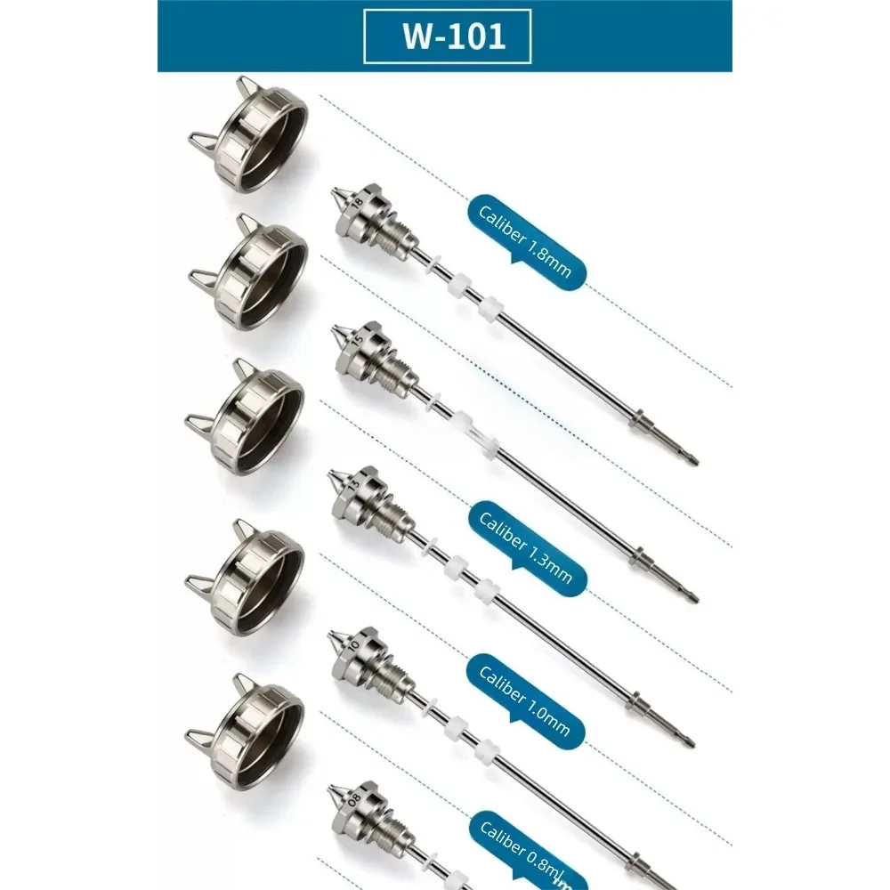 Original Japan WA-200 Spray Gun Nozzle Needle Air Cap K2 Cap WA-101 Automatic Paint Gun Replacement Parts