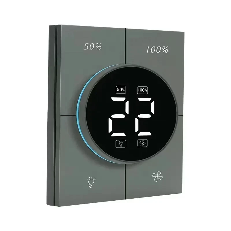 

Smart home knob fan dimmer with light switch WiFi smart life light dimmer switch