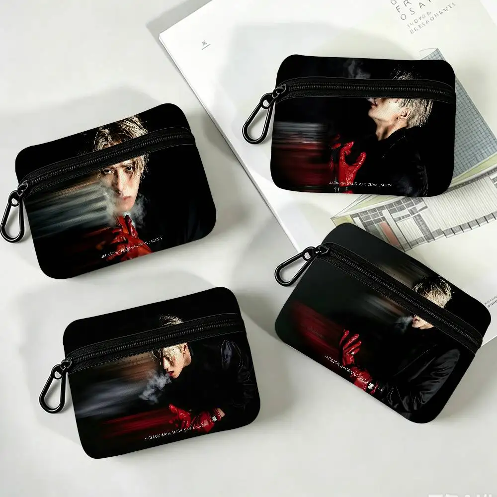 Jackson Wang Ka Yee Wear-resistant Oxford Cloth Coin Purse Portable Backpack Hanging Card Storage Bag