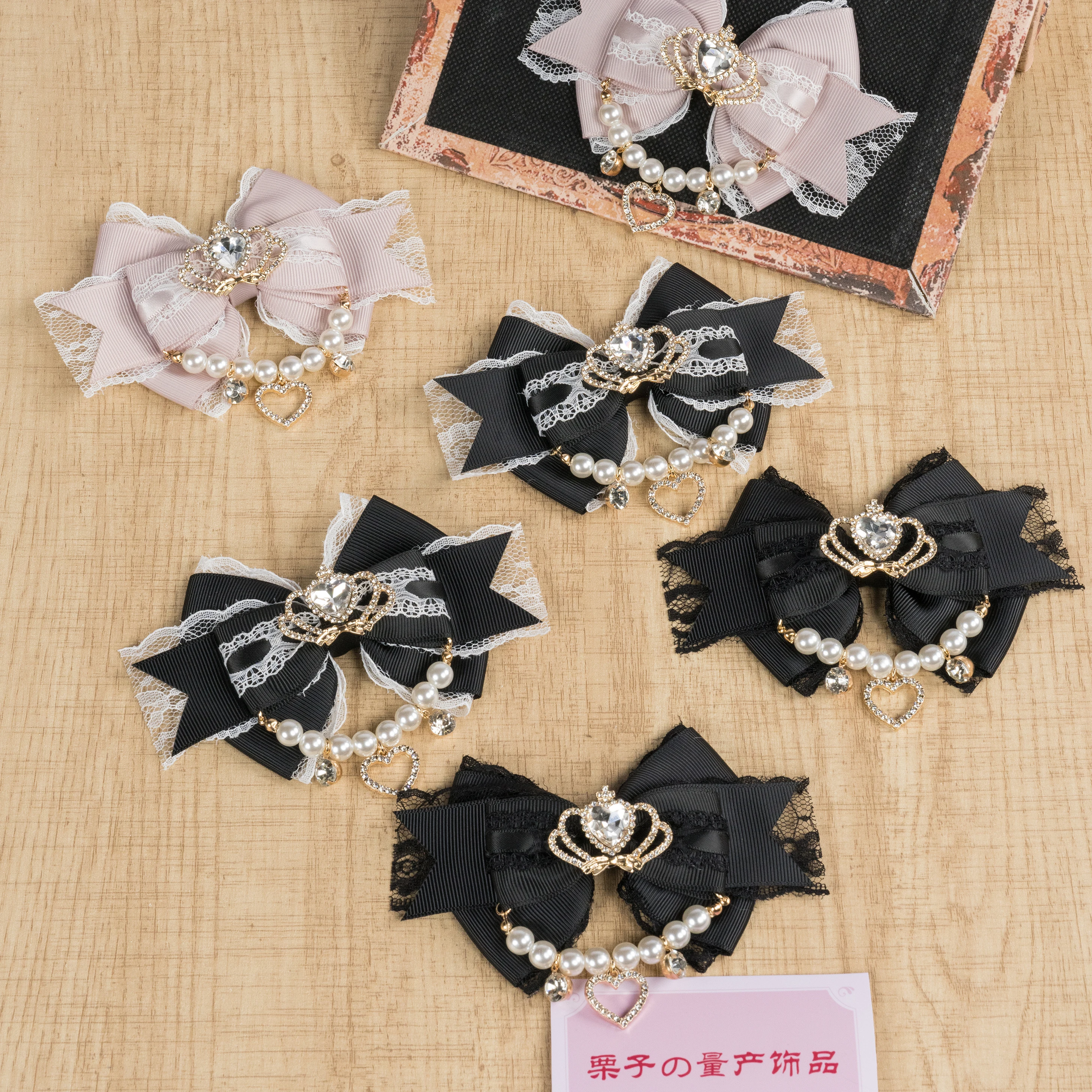 Multiple Colors Bow Shoe Accessories Cosplay Lovely Hand Made Accessory Ribbon Bow Shoe Buckle Quadratic Element Lolita