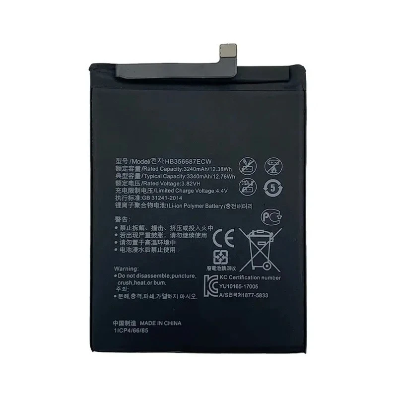 HB356687ECW 3.82V 12.38Wh 3240mAh Battery for Huawei Mate 10 Lite P30 Lite 4E Nova 2 Plus 2i High Quality Mobile Phone Battery