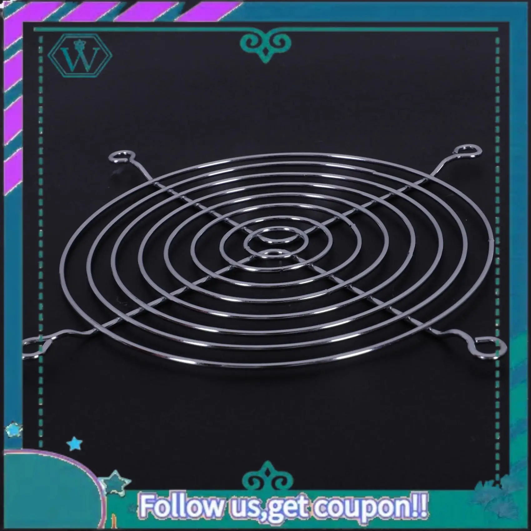 A75Q-4 X Metal Wire Finger Guard Grill For 120 X 120Mm Computer Case Fan