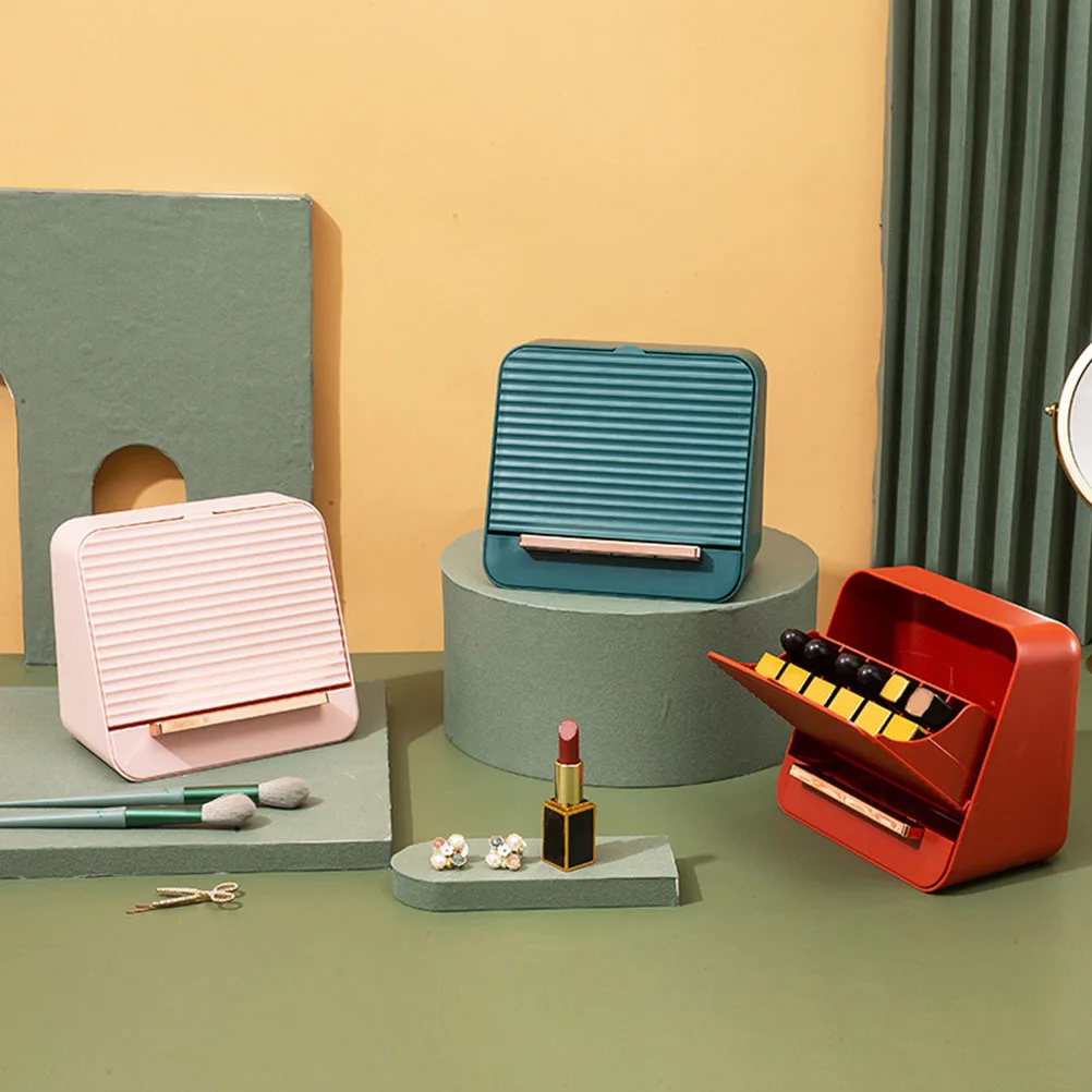 

Lipstick Storage Box ganizer Stand ABS Material Compact Lightweight Wear Resistant Holds Lipsticks Makeup Brushes