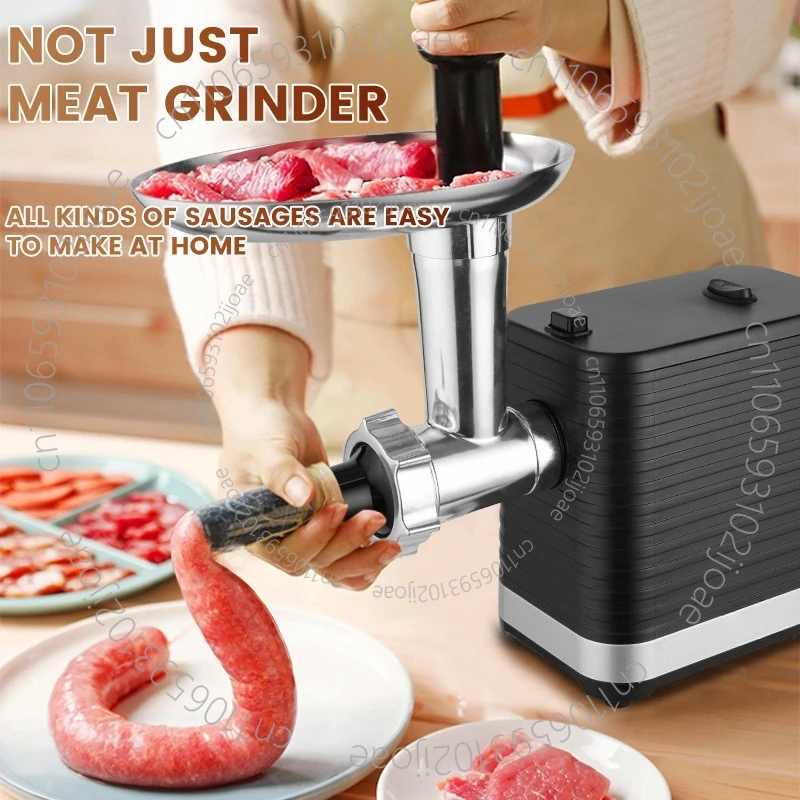 Electric Mincer - Household Multi-Function Fully Automatic Compact Stainless Steel Meat Grinder and Sausage Stuffer
