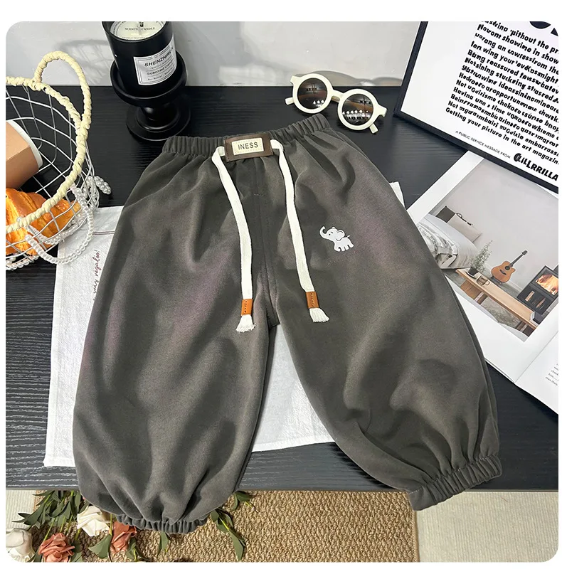 Baby Jungen Mädchen Jogginghosen Kinder Herbst Lange Hosen Kinder Frühling Sport Einfarbige Hosen Kleinkind Unterhosen – Detail 4