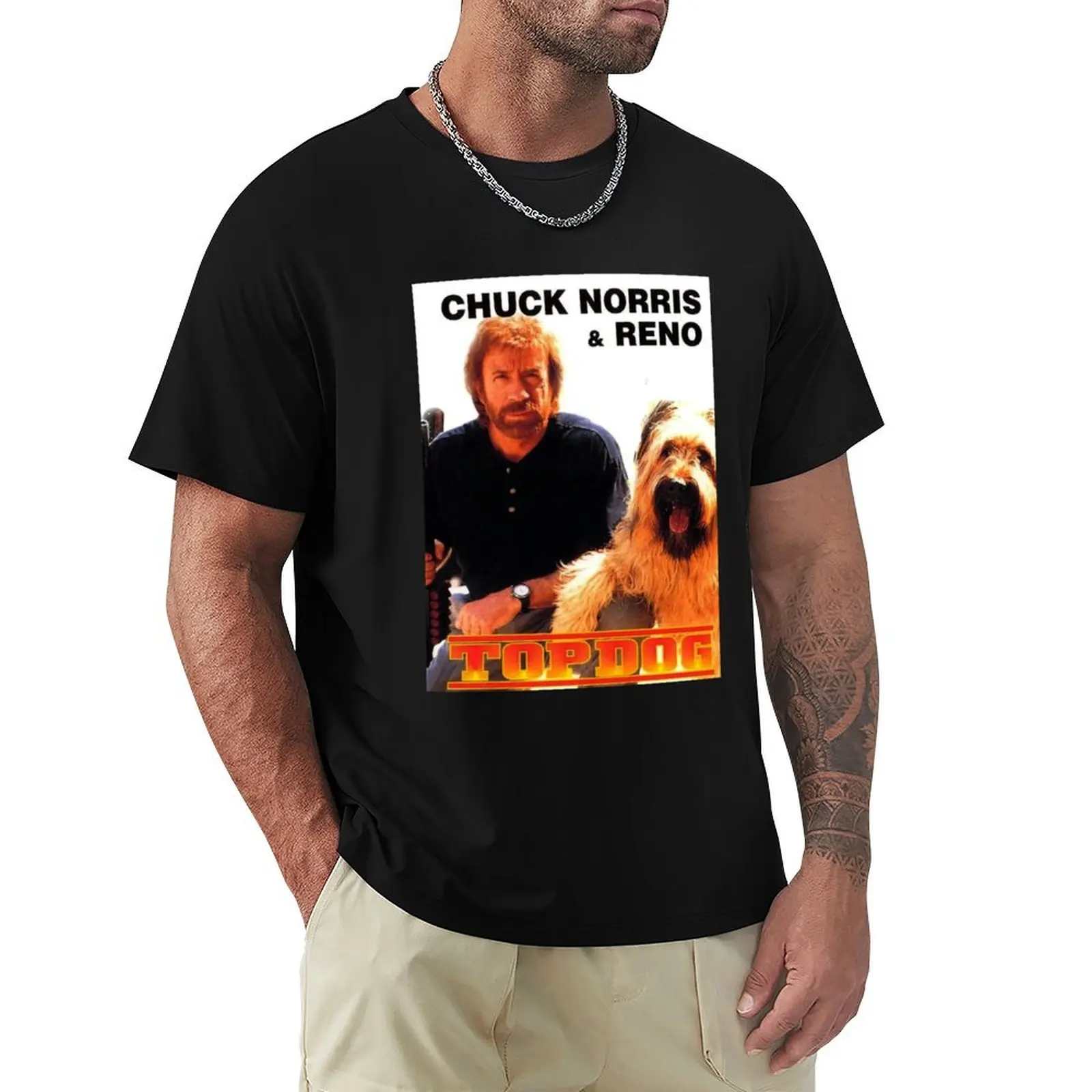

Chuck and Dog T-Shirt custom t shirt funny costumes summer tops cheap stuff mens t shirts pack