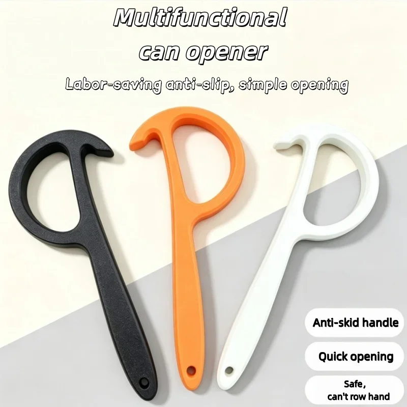 Simple can opener hook-type safe can opener non-slip handle outdoor portable labor-saving can opener kitchen tool suspensibility