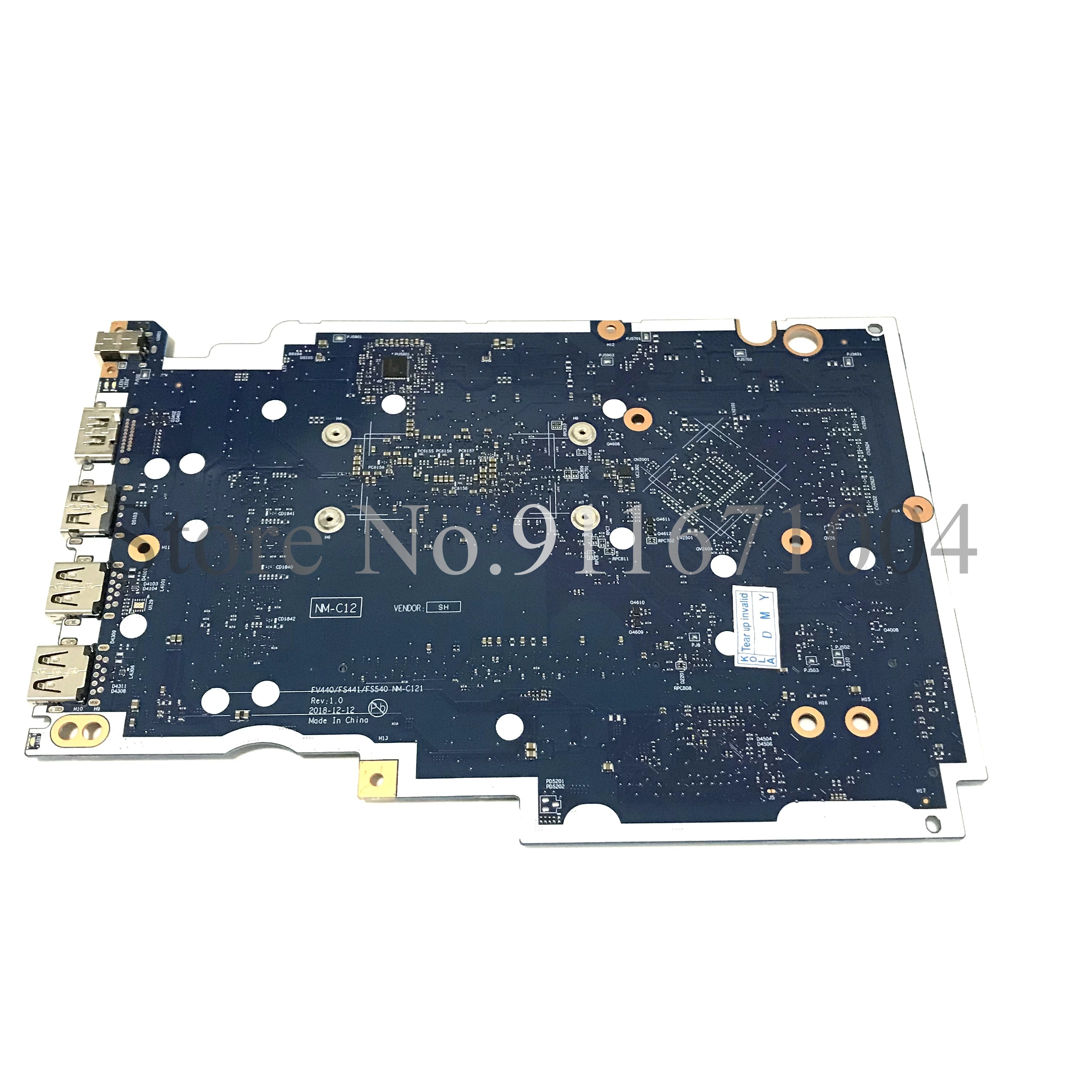 FV440 FS441 FS540 NM-C121 اللوحة الرئيسية لينوفو Ideapad S145-15IWL اللوحة الأم V15-IWL ث/4205U/5405U i3 i5 i7 CPU RAM 4GB