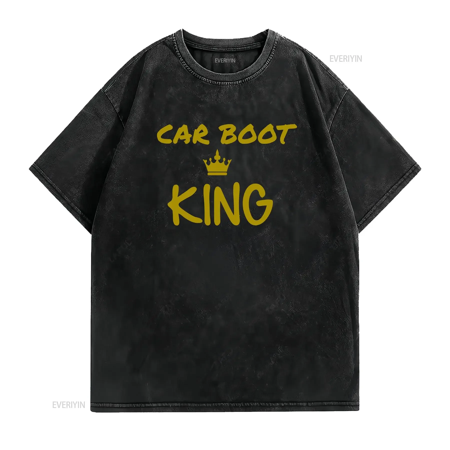 Car boot king T shirt S XXXL Christmas Birthday funny Market vintage Washed Stylish fashion Comfortable designer clothes Soft