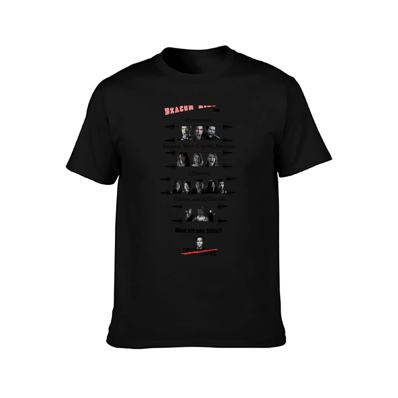 Beacon Hills is.. Better? T-Shirt Stylish Print Short Sleeve Tee T-Shirt