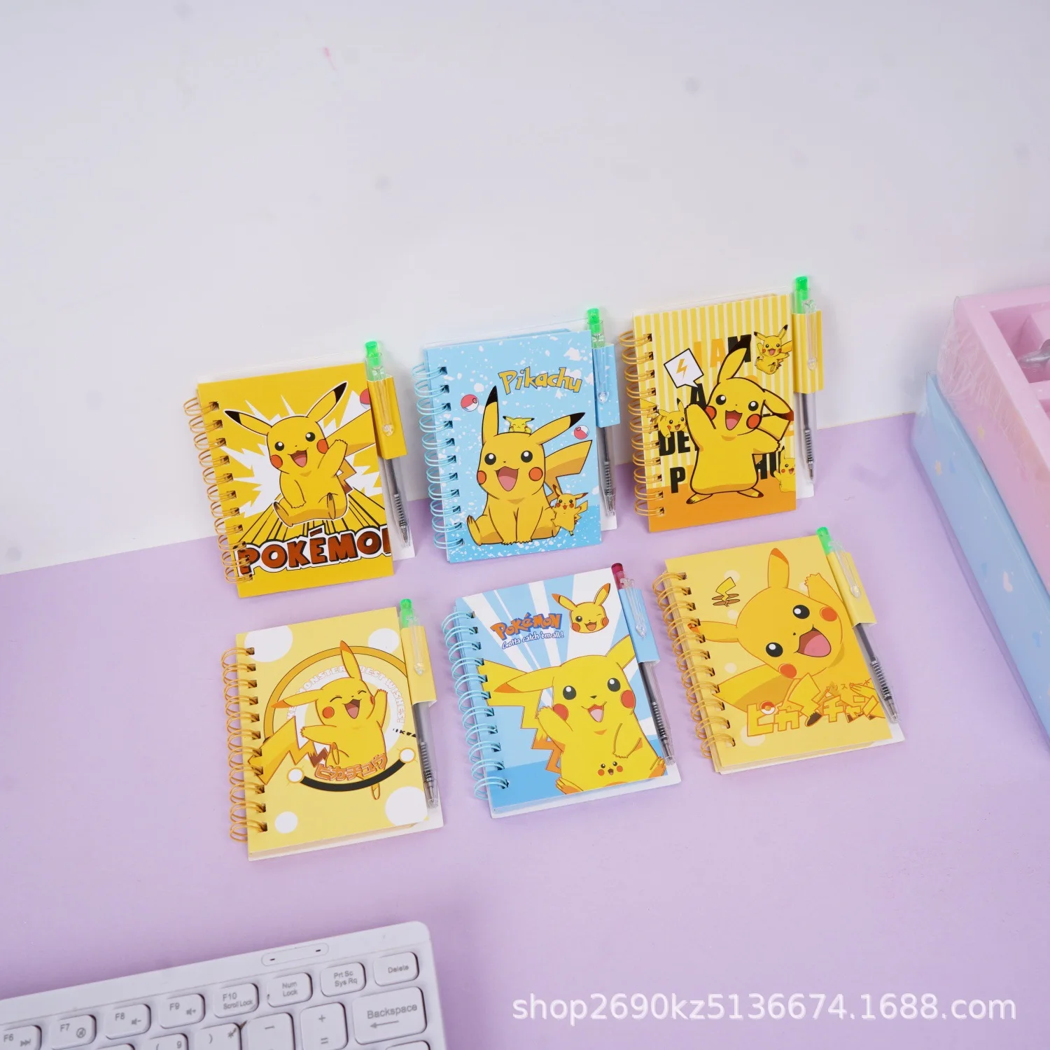 

Pokémon Pikachu Notebook (with pen) - Elegant Diary Book - Diary - School Supplies - Gift Box - Suitable for Girls Students
