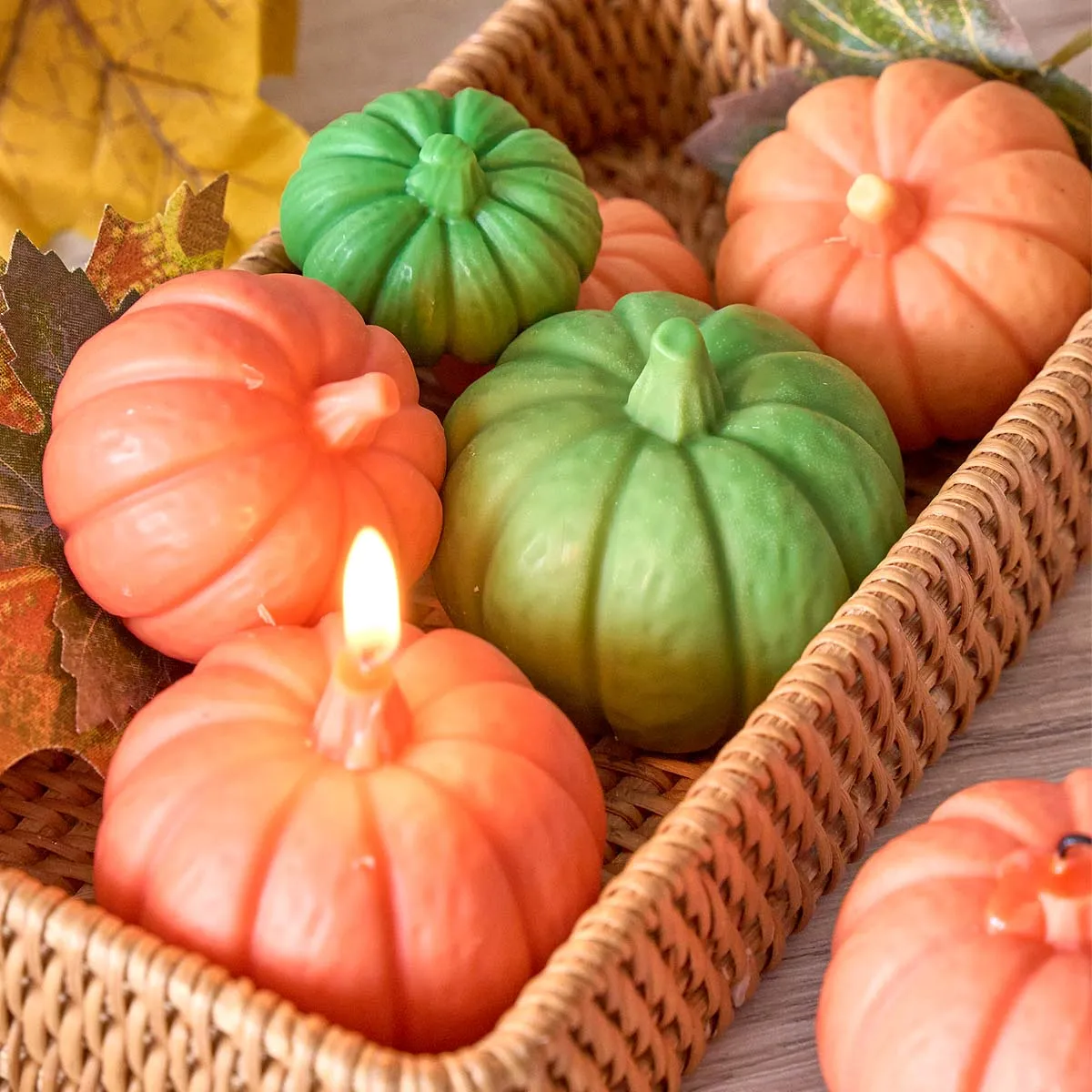 

Halloween Pumpkin Candle Silicone Mold DIY Aromatherapy Candles Soap Resin Plaster Ornaments Mould Handmade Craft Gift Making