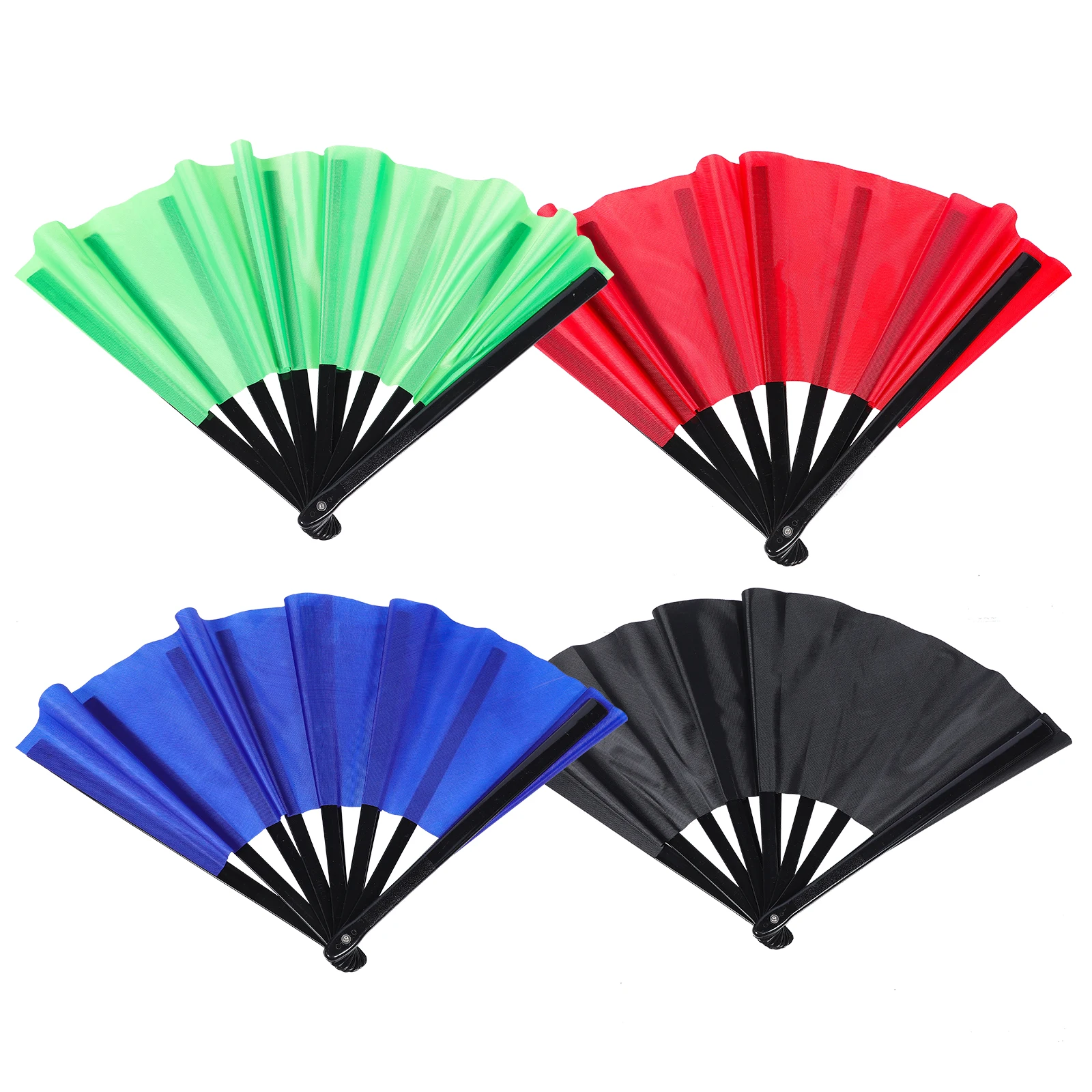

4 Pcs Tai Chi Fan Decorative Hand Fans Held Kung Fu Performance Folding Compact up Manual Portable