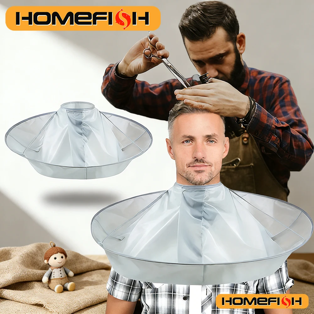 Capa de peluquería tipo paraguas para corte de pelo, para hombres y mujeres, accesorios de peluquería para cortar y teñir el cabello