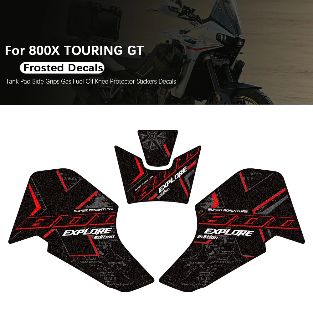 

For Kove 800X 800 X TOURING GT Motorcycle Anti-slip Tank Pad Sticker Knee Grip Protection Decals Accessories Waterproof