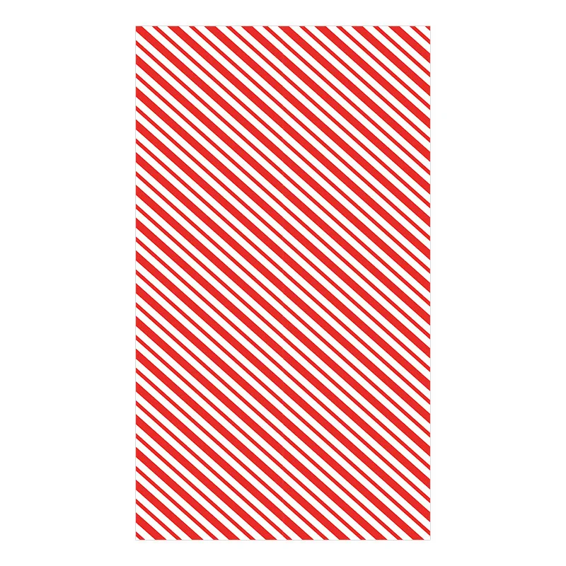 Christmas Red White Diagonal Stripe Peel and Stick Wallpaper Removable Waterproof Contact Paper for Holiday Bedroom Cabinet