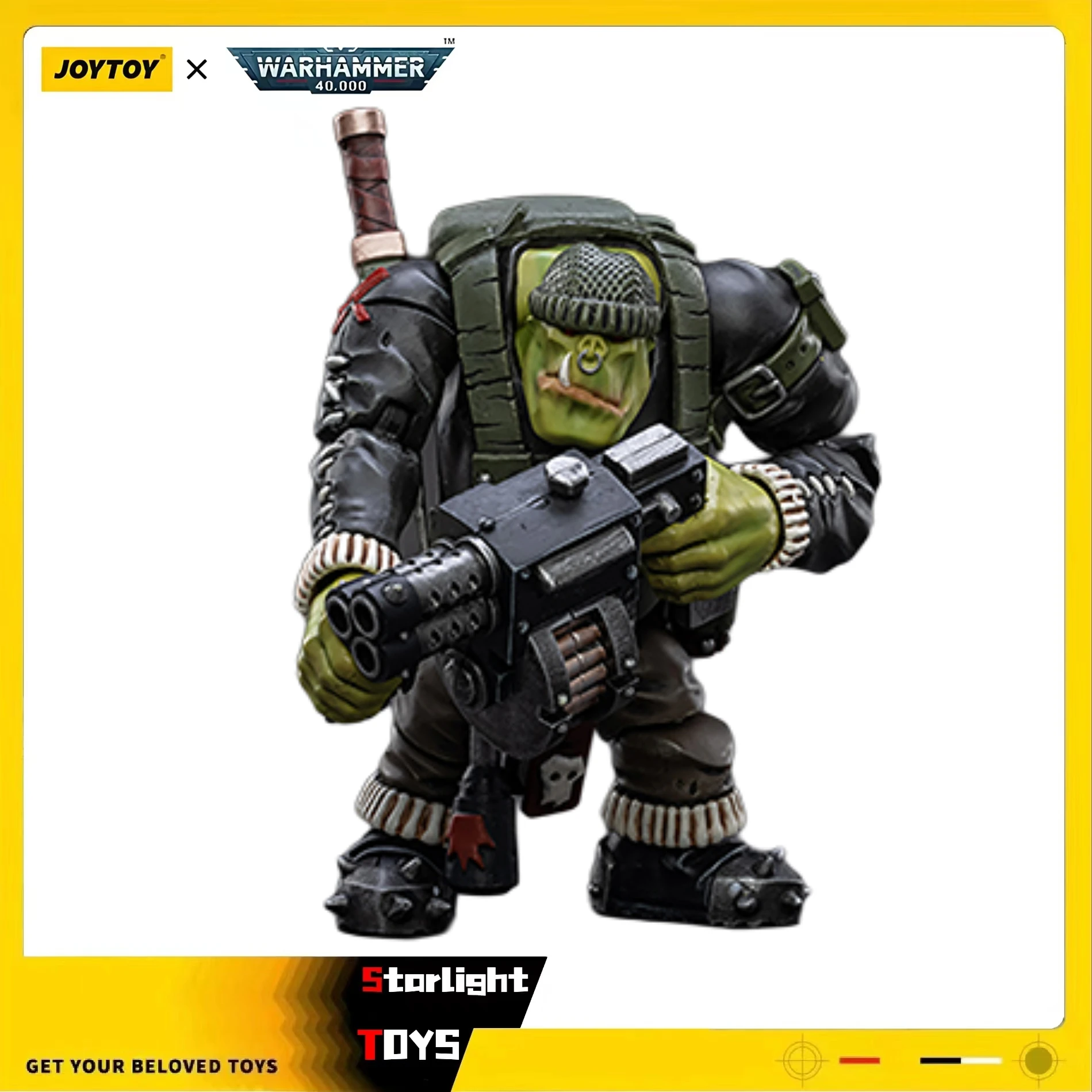 

JOYTOY 1/18 Action Figure Warhammer 40K Ork Komandos Dakka Boy Rotbilge Model Toy Gifts