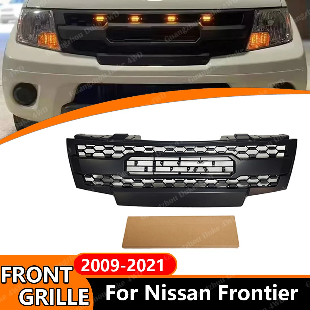Rejilla Delantera para Nissan Frontier 2009-2021, Rejilla de Malla Todoterreno, Rejilla para Parachoques Delantero, Accesorio de Modificación Exterior para Camioneta
