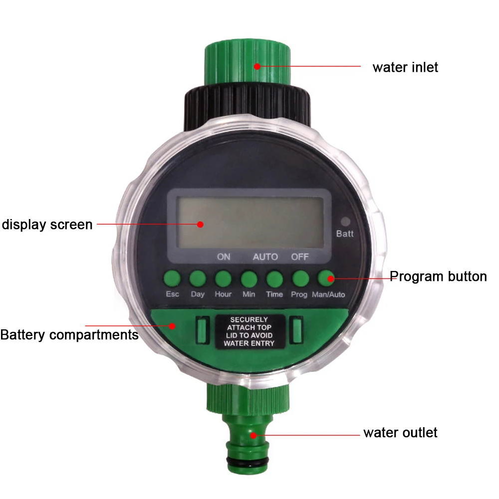 Automatic LCD Display Watering Timer Electronic Home Garden Ball Valve Water Timer For Garden Irrigation Controller For Garden