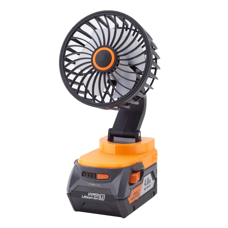 Imagem -03 - Ferramenta sem Fio Portátil Fan para Aeg Ridgid 18v Li-ion Battery Adapter Oficina Fan Campo Bare Ferramenta