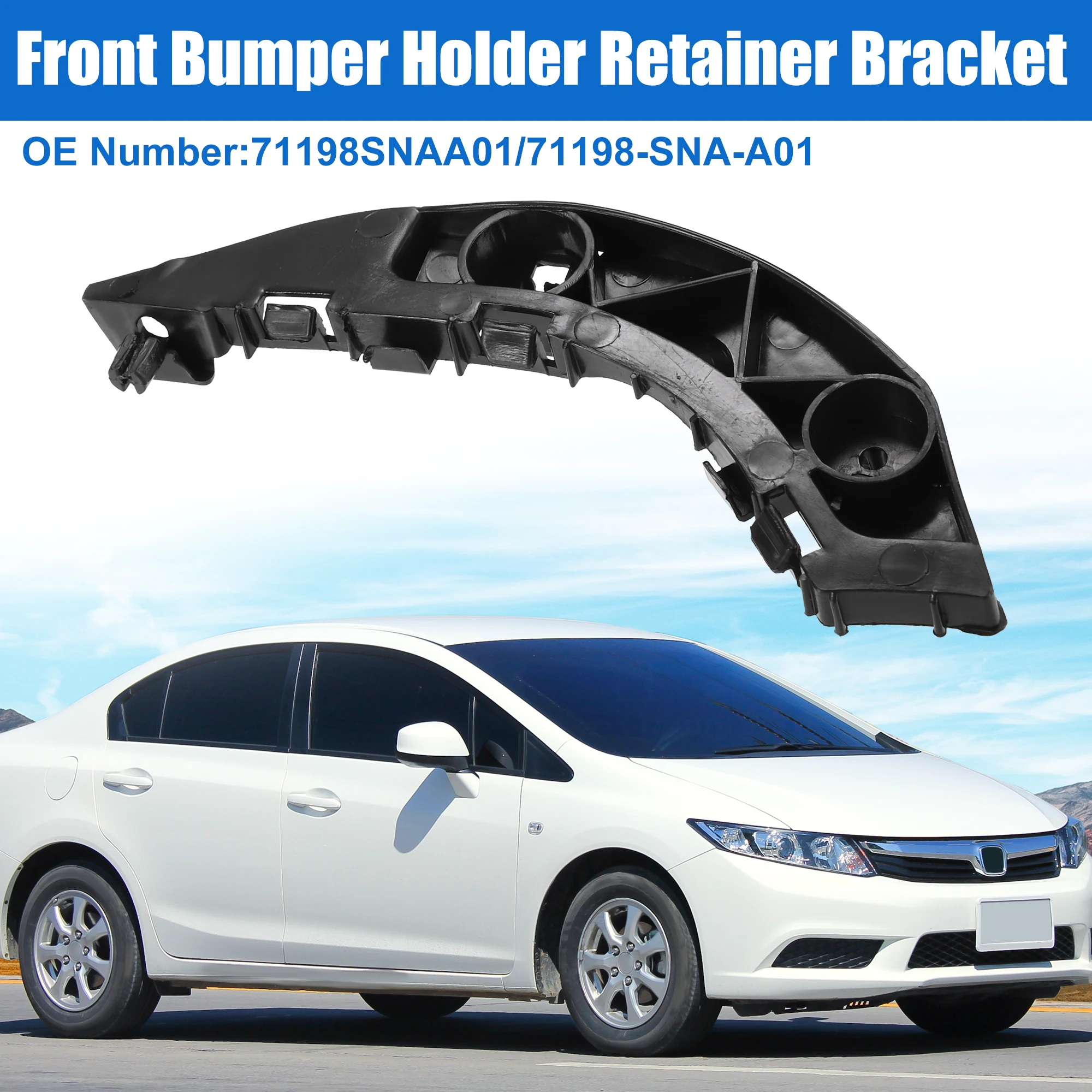 

UXCELL Left Side Front Bumper Mounting Support Bracket for Honda Civic 2006-2011