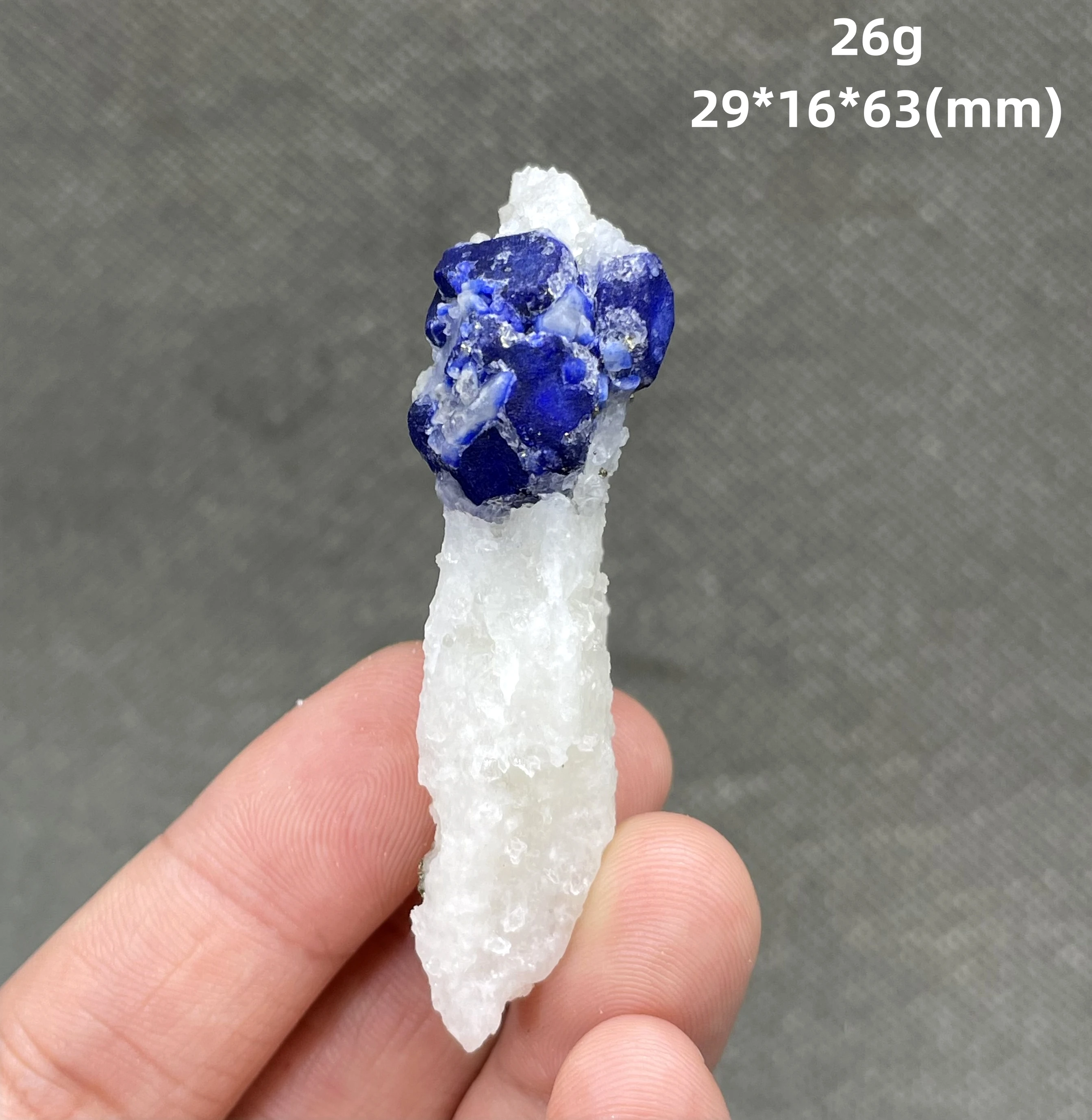 

26 g Natural Afghan Old Mine single crystal lazurite Lapis lazuli Specimens stones and crystals quartz