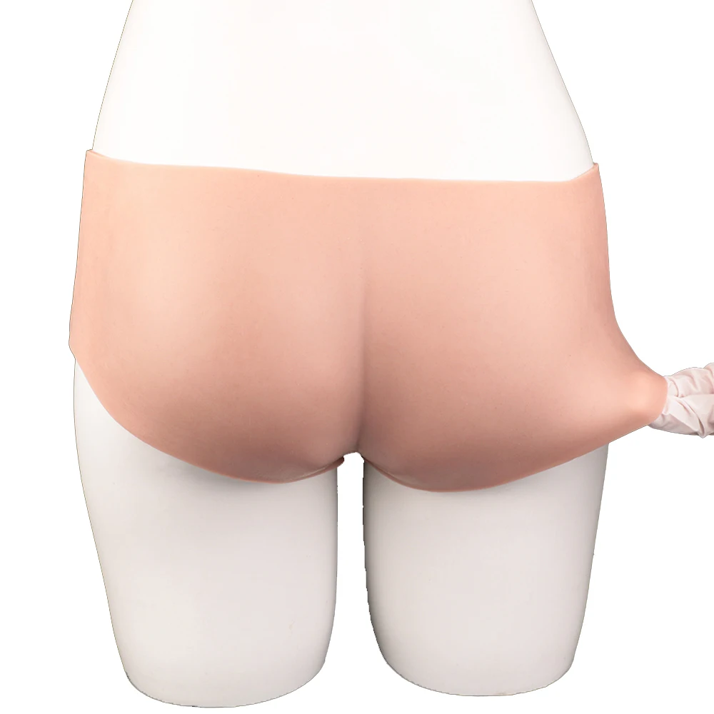 LEZEE سيليكون القضيب كم حزام على دسار السراويل جوفاء دسار غمد لينة Werable كم ديك توسيع الجنس لعب للرجال