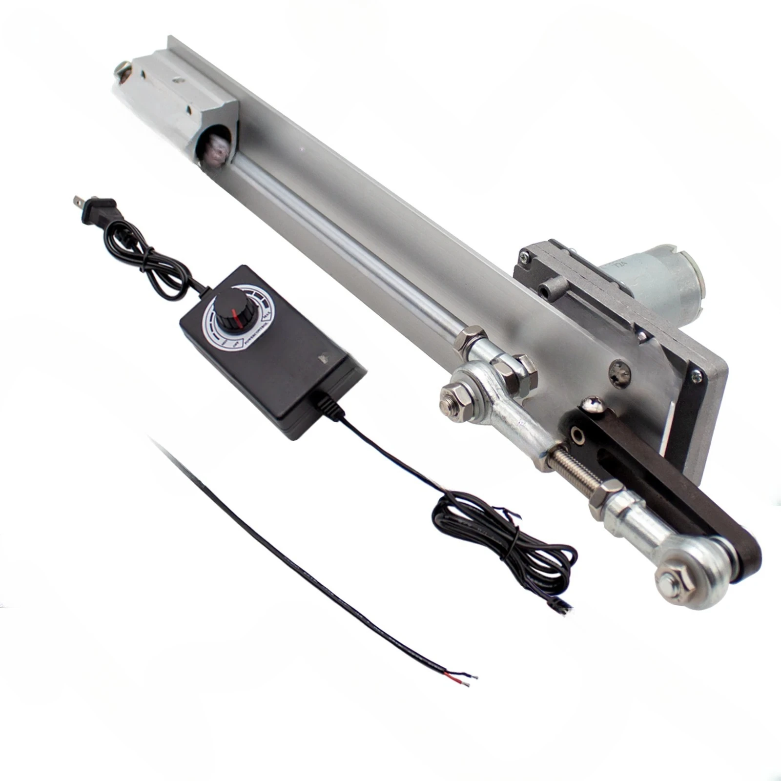 Reciprocating Cycle Linear Actuator DC 24V, Gear Adjustable Telescopic DIY Motor with Speed Controller,Stroke 3-15CM Drive Motor