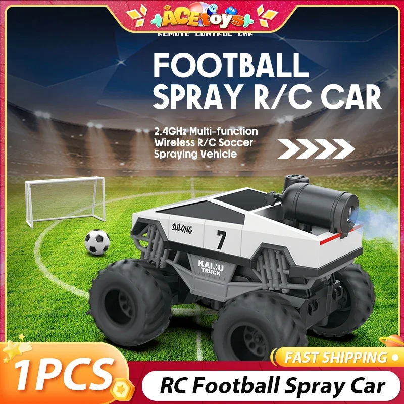 

Радиоуправляемый футбольный автомобиль с подсветкой и распылителем, беспроводное управление, 2,4G, 1:24, модель электромобиля с дистанционным управлением, футбольный автомобиль, игрушки, детские рождественские подарки