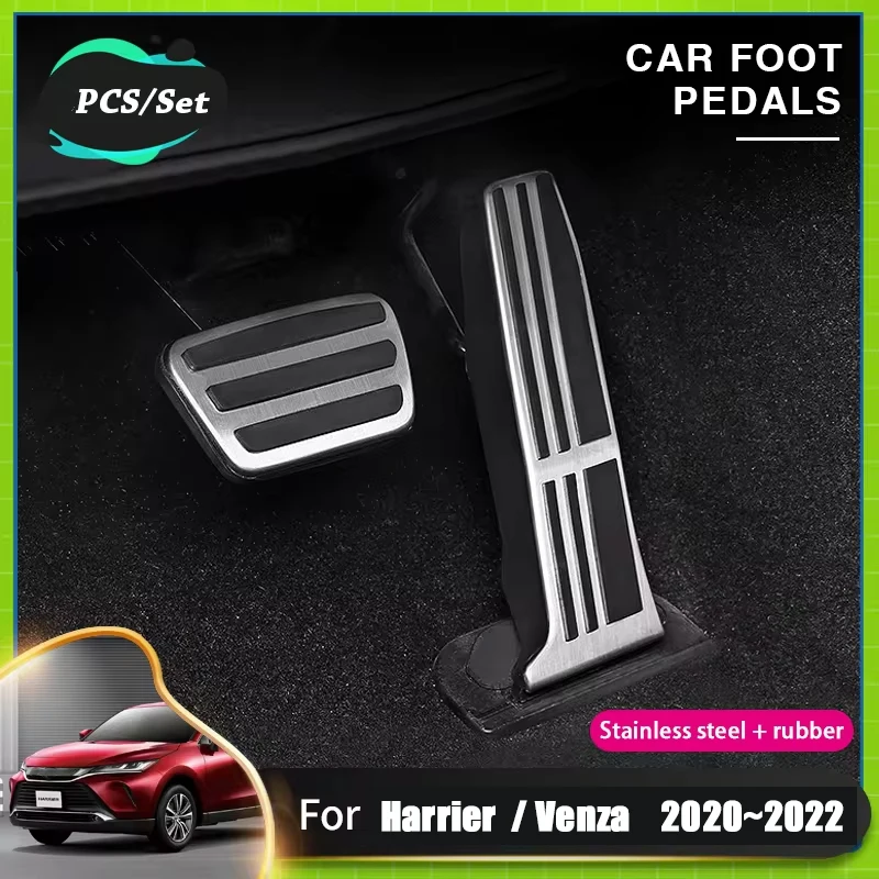 

Car Pedal Cover Non Slip Pad For Toyota Harrier Venza XU80 2020 2021 2022 Car Gas Foot Brake Pedal Pad Covers Auto Acessories