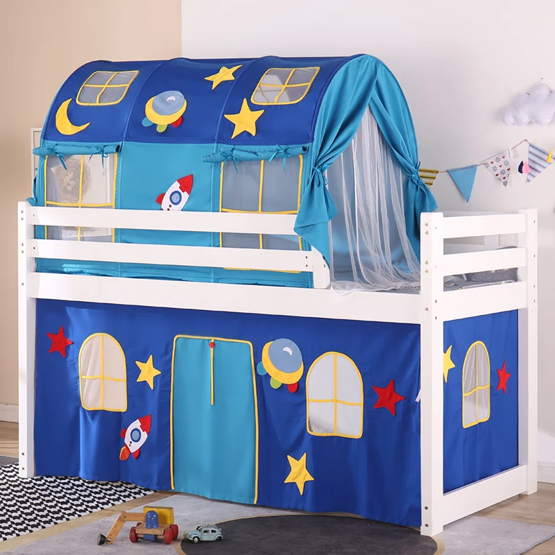 Children's Bed Tent Boys and Girls Bed Separate Beds Indoor Upper and Lower Beds Bunk Beds Tent House Matching Bed Mantle