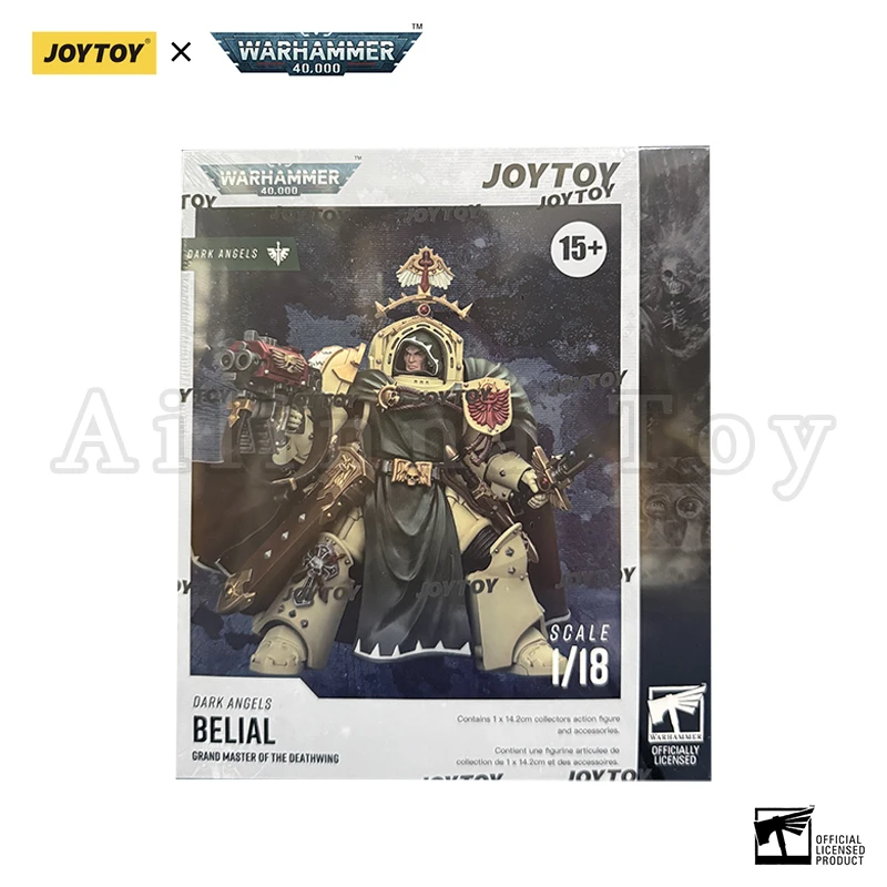 

JOYTOY 1/18 Action Figure 40K Dark Angels Belial, Grand Master of The Deathwing With Sword of Silence Storm Bolter