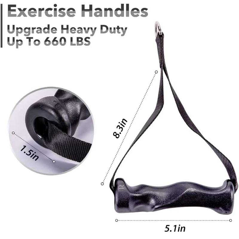 Ergonomics Handle Antiskid GYM Equipment Accessories Rowing Machine Strength Training Apparatus