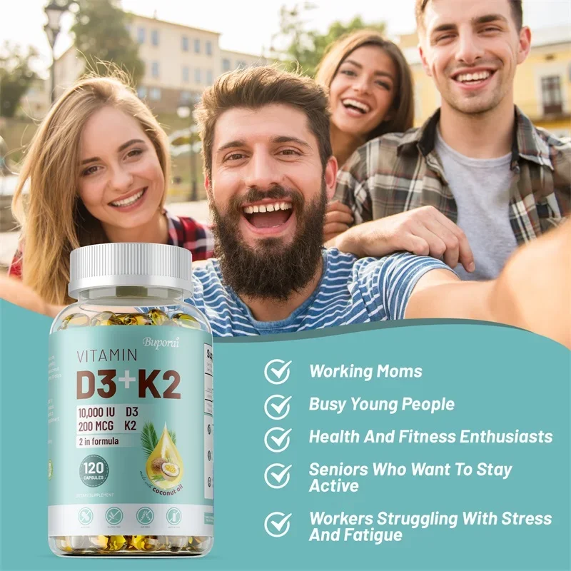 VITAMIN D3&K2 - Nerve, Muscle, Heart, Bone and Dental Health, Immune System HealthSupplements