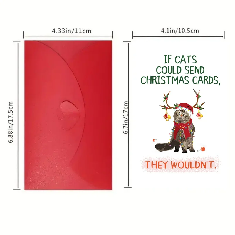 Creative Humorous Christmas Cards Birthday Celebration Perfect Gift for Wife Friends and Colleagues Holiday Celebration Cards