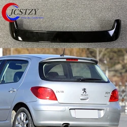 For Peugeot 307 Spoiler High Quality ABS Material Car Rear Wing Primer Rear Spoiler