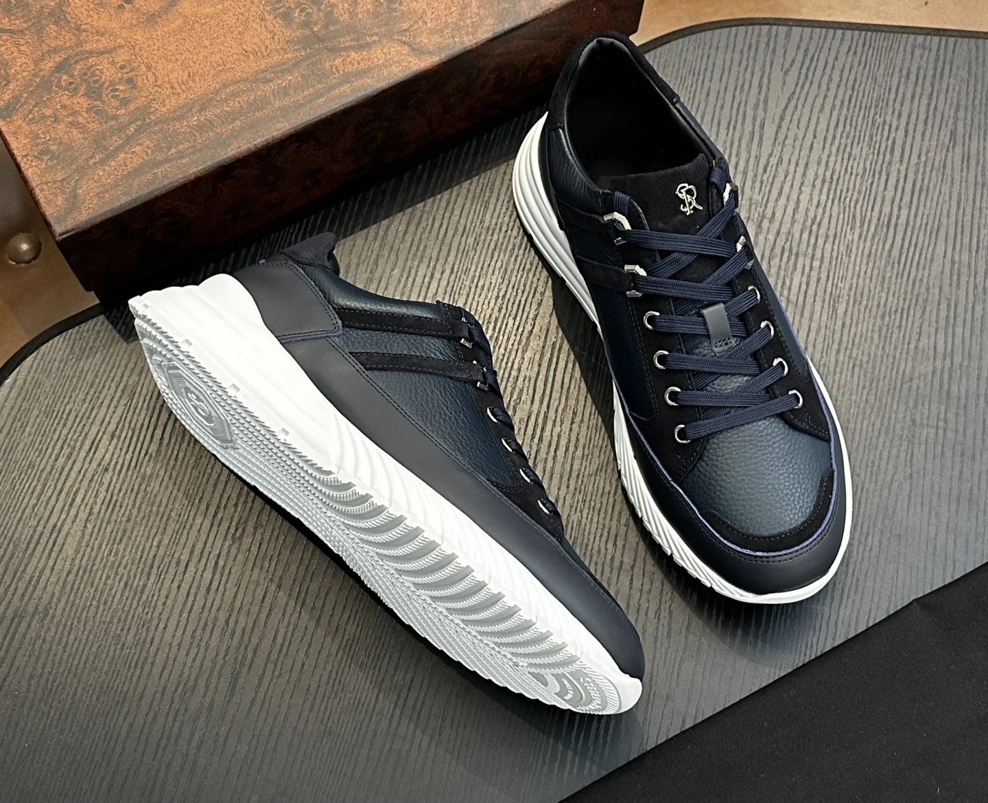 

OECHSLI Shoes Cowhide 2026 new Sneakers outdoors casual embroidery genuine leather motion Men‘s European big size 38-47