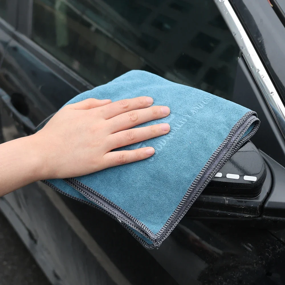 Microfiber Car Wash Towel Wipe Cloth 35x75cm Super Soft Absorbent Thicken Not Drop Wool Car Interior Polishing Clean Towels